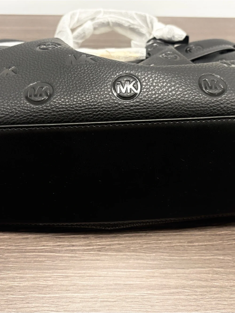 Michael Kors Carson Medium Debossed Satchel.